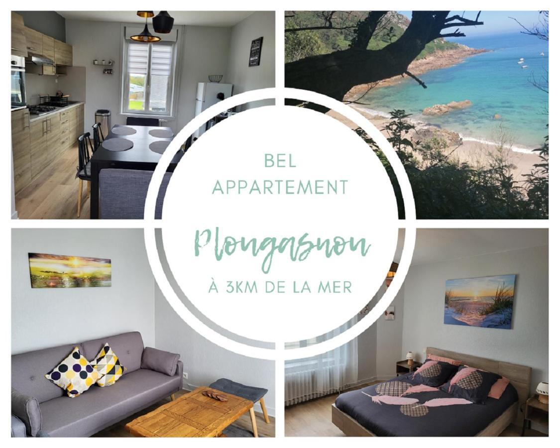 Appartement Paisible En Baie De Morlaix Plougasnou Kültér fotó